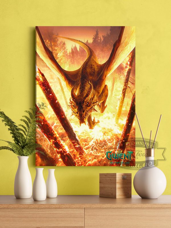 Постер с драконом
