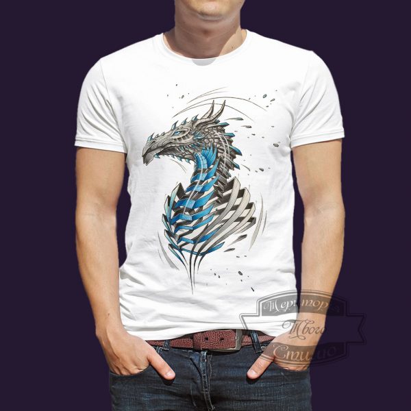 футболка ледяной дракон