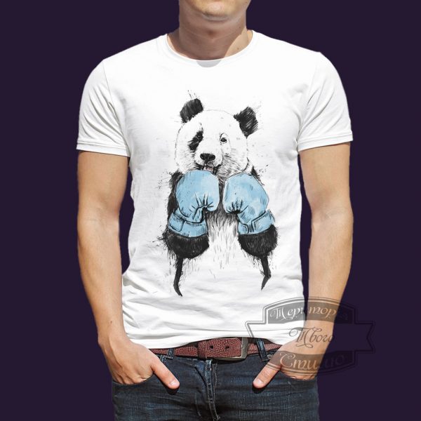 футболка панда боксер