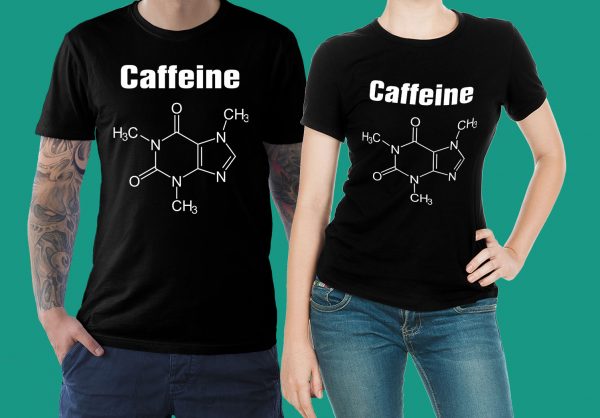 футболка черная кофеин