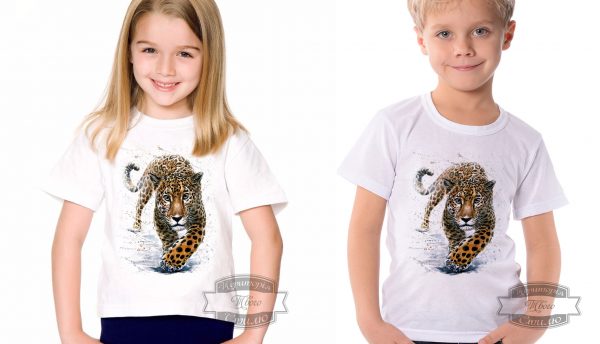Футболка дитяча з леопардом