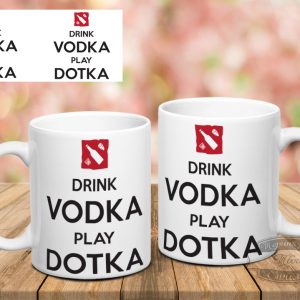 Чашка Drink Vodka play Dotka