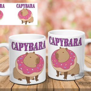 Чашка Capybara з пончиком