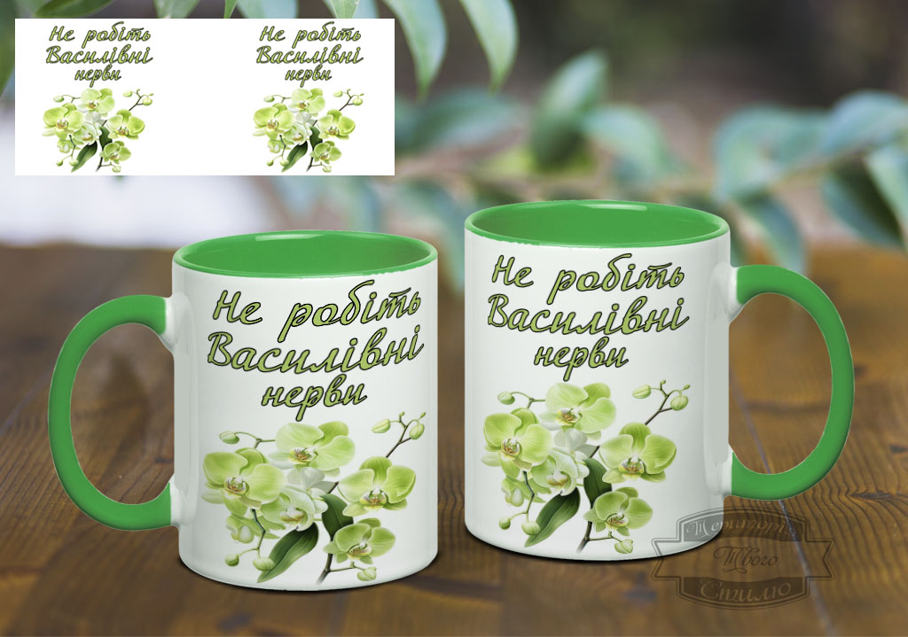 Чашка Василівні нерви орхідеї